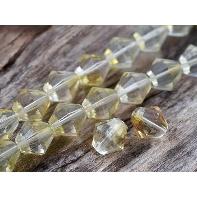 16mm Crystal Celsian Faceted Bicone Beads