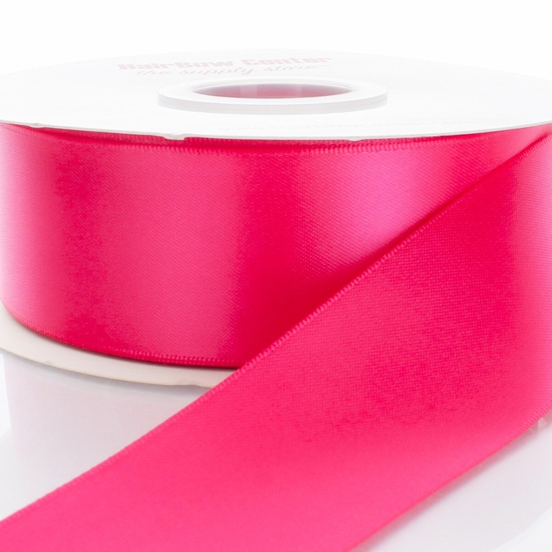 4″ Double Faced Satin Ribbon 175 Shocking Pink 100yd