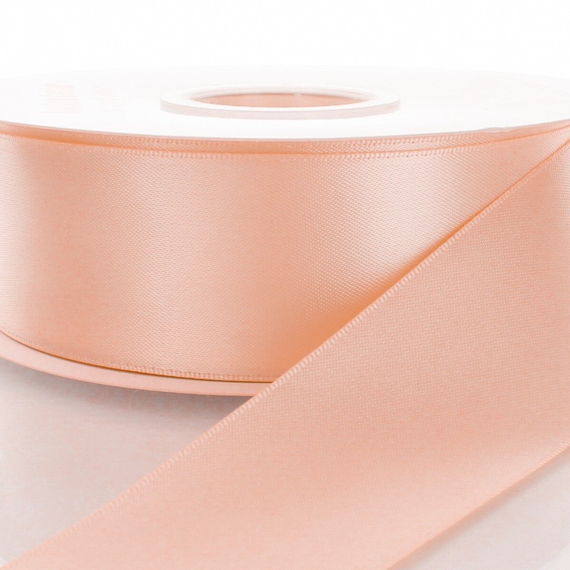 4″ Double Faced Satin Ribbon 203 Barely Peach 100yd