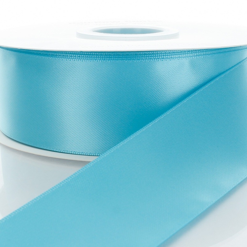 4″ Double Faced Satin Ribbon 340 Turquoise 100yd