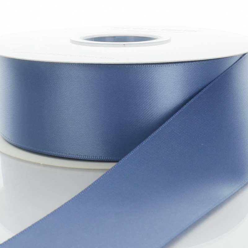 4″ Double Faced Satin Ribbon 363 Antique Blue 100yd