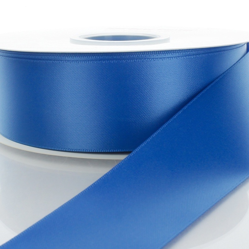 4″ Double Faced Satin Ribbon 366 Classic Blue 100yd