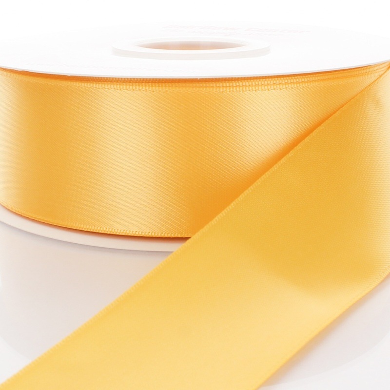 4″ Double Faced Satin Ribbon 660 Yellow Gold 100yd