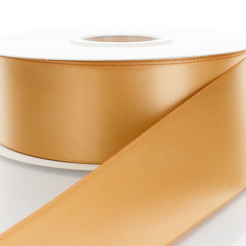 4″ Double Faced Satin Ribbon 690 Old Gold 100yd