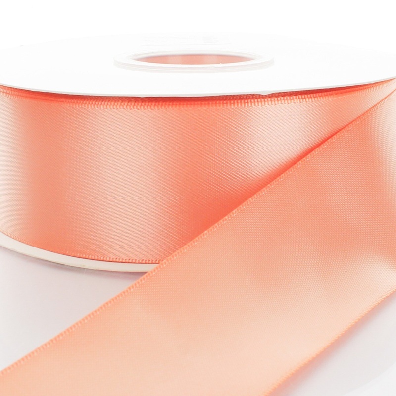 4″ Double Faced Satin Ribbon 720 Peach 100yd