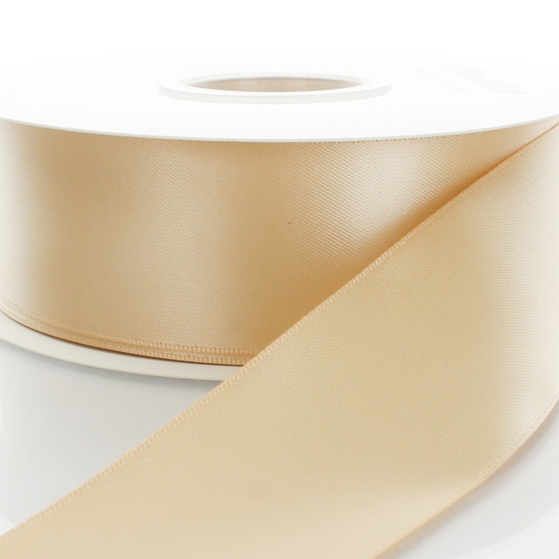 4″ Double Faced Satin Ribbon 826 Light Gold 100yd