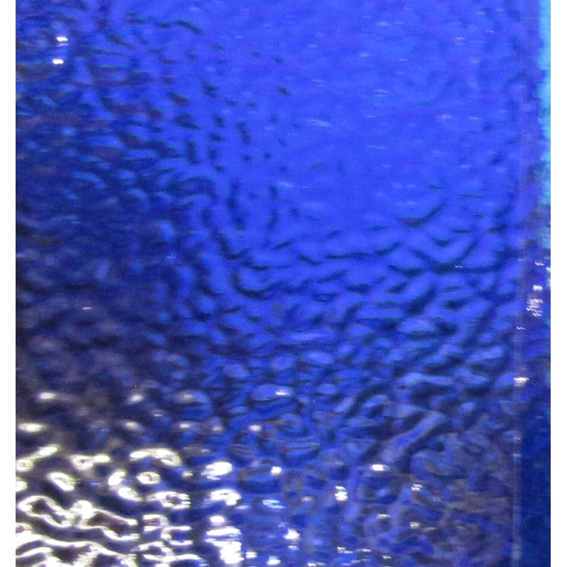 Cobalt Blue English Muffle Wissmach Stained Glass Sheet