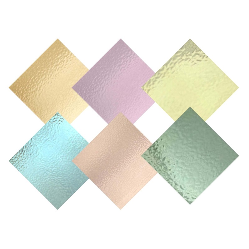 Pastel Tone Variety Stained Glass and Mosaic Glass Sheets