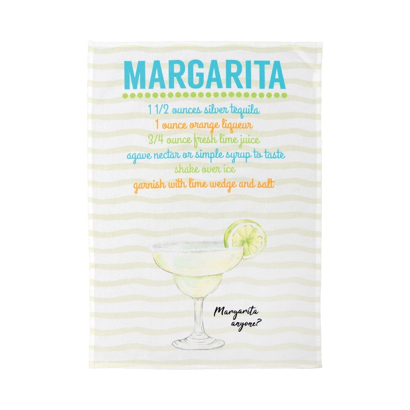 Margarita Printed Flour Sack Kitchen Towel Dishtowel