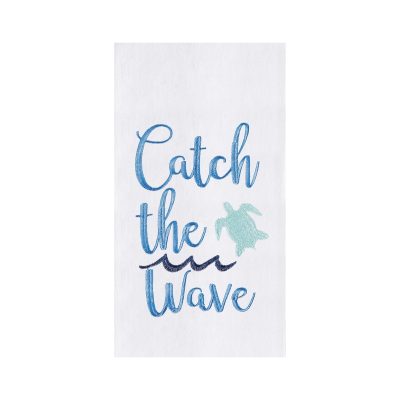 Catch The Wave Flour Sack Kitchen Towel