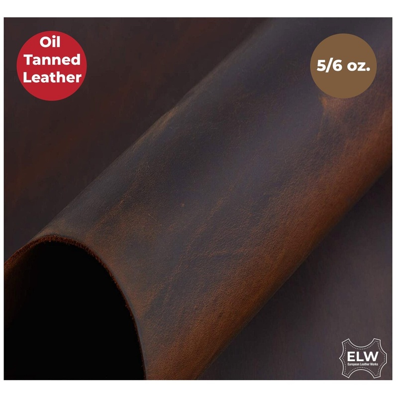 Import Tooling Full Grain Cowhide Leather 5/6 oz (2mm) Medium BROWN