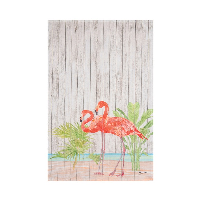 Paradise Flamingo Printed Flour Sack Kitchen Towel