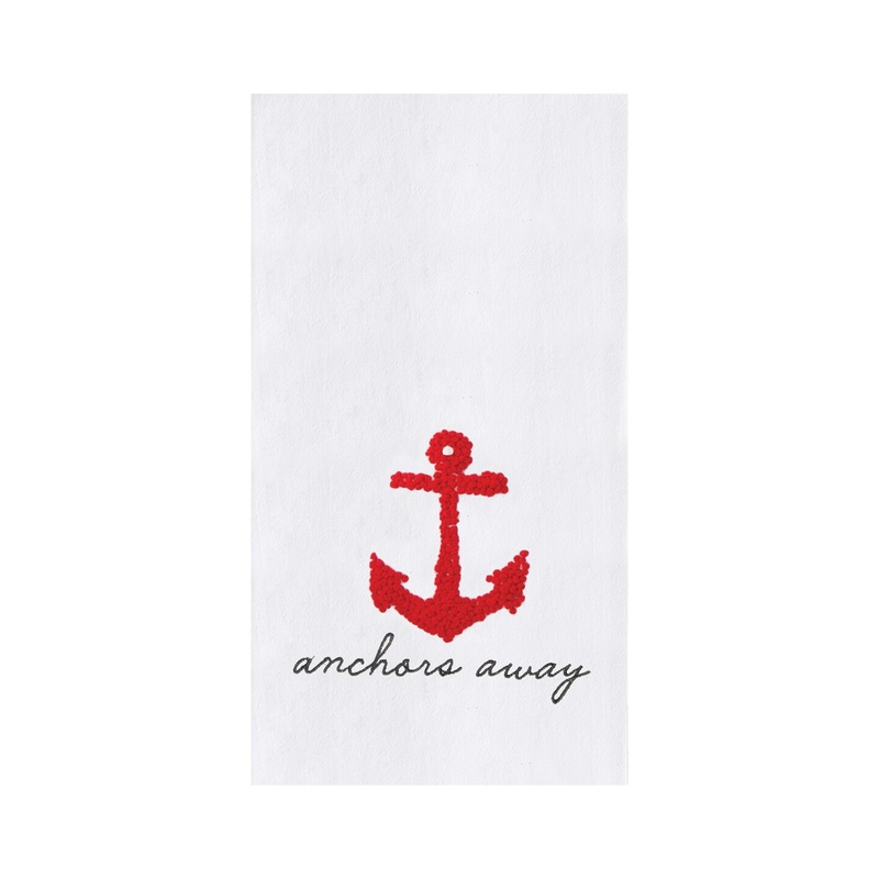 Anchor French Knot Flour Sack Kitchen Towel