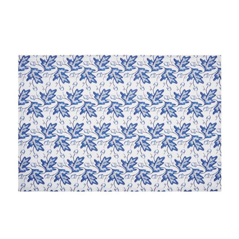 Blue Leaves & Acorn Towel