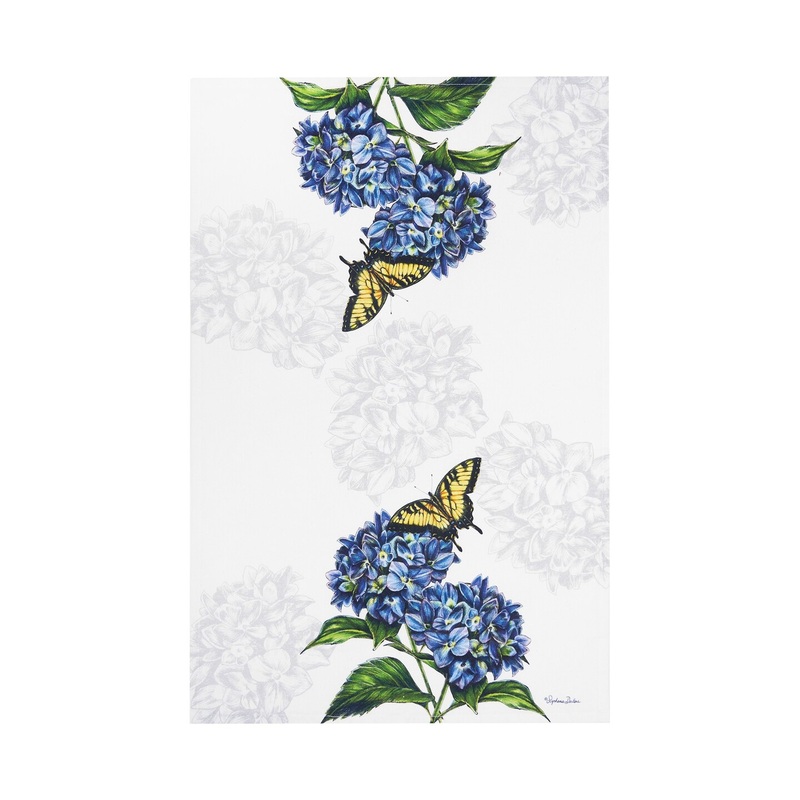 Botanical Butterfly Printed Kitchen Towel