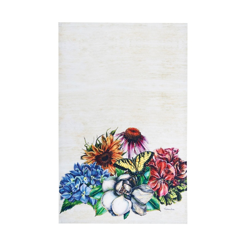 Botanical Floral Printed Kitchen Towel