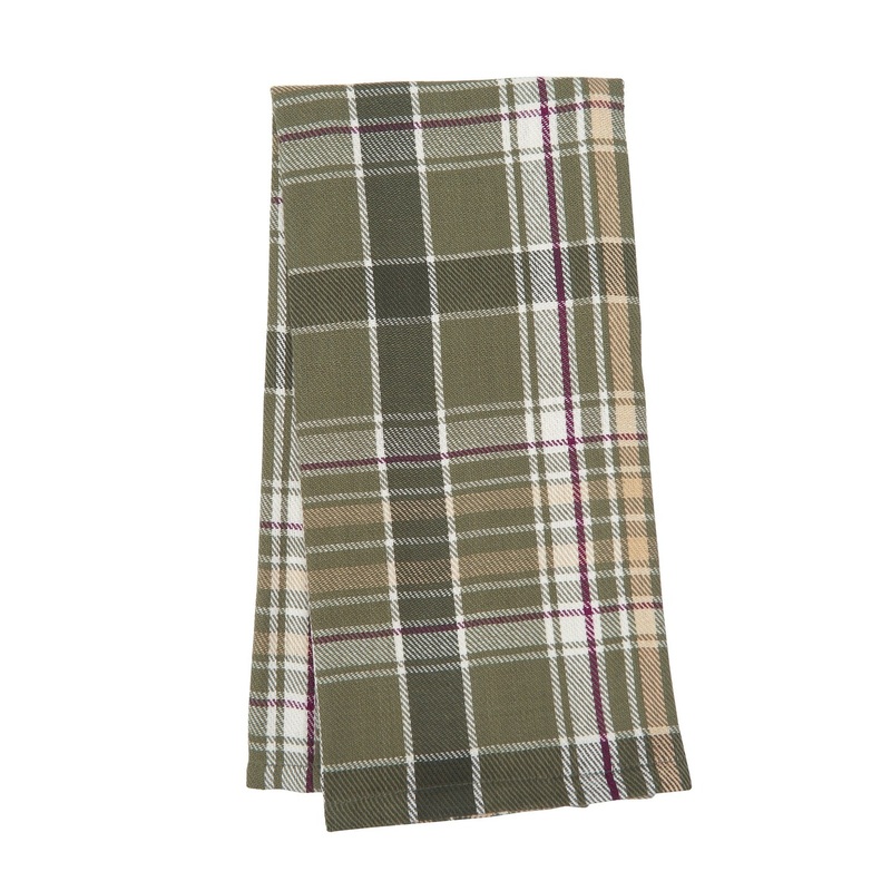 Dawson Plaid Woven Cotton Kitchen Towel