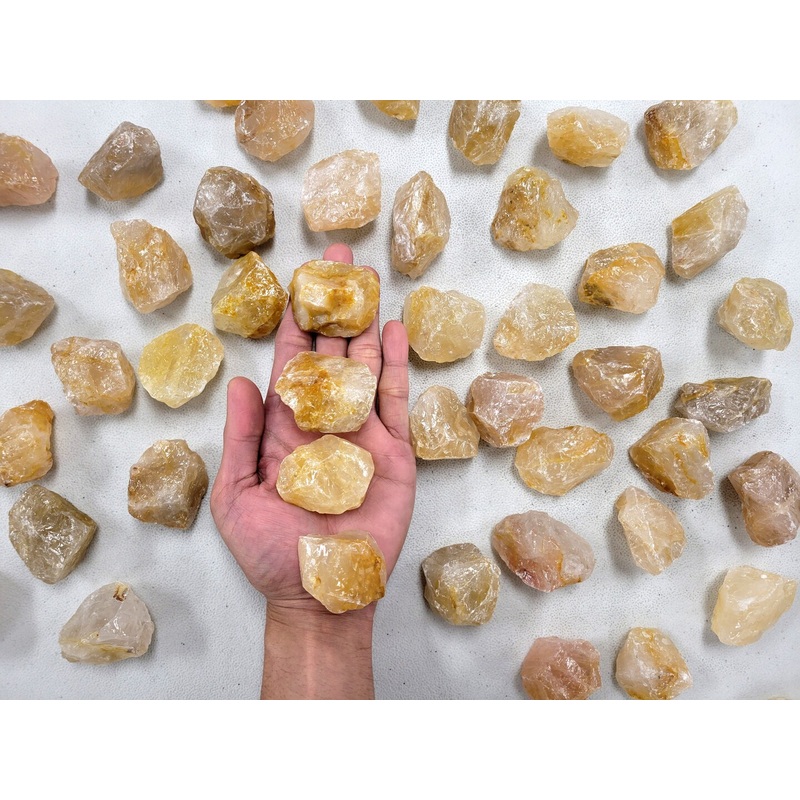 Raw Golden Healer Quartz Crystal Stones