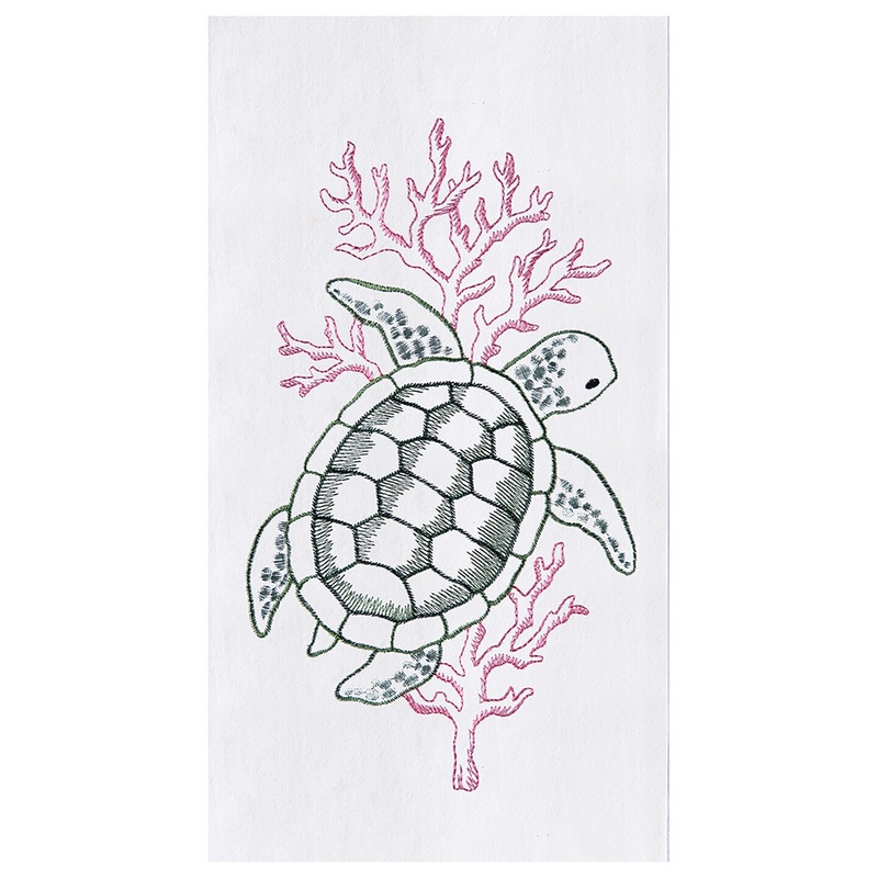 Sea Turtle Flour Sack Cotton Kitchen Towel