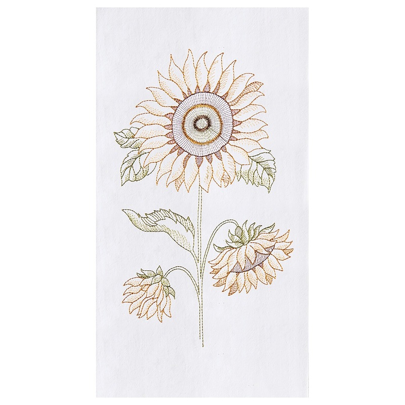 Sunflower Flour Sack Cotton Kitchen Towel