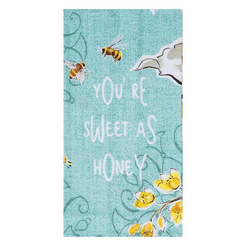 Sweet As Honey Home Printed Cotton Flour Sack Kitchen Towel