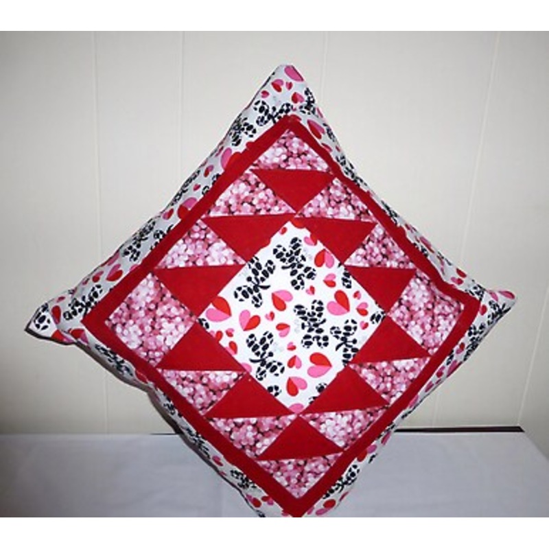 Valentine and Butterflies Handmade and Quilted by Sue