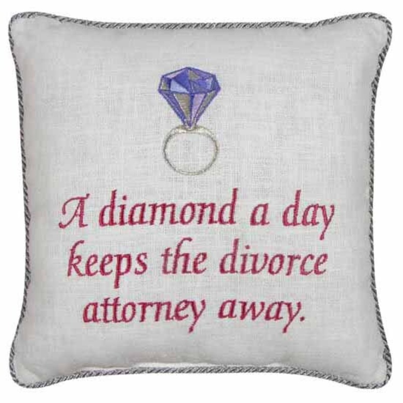 10″ x 10″ A Day Needlepoint Embroidered Small Petite Throw Pillow