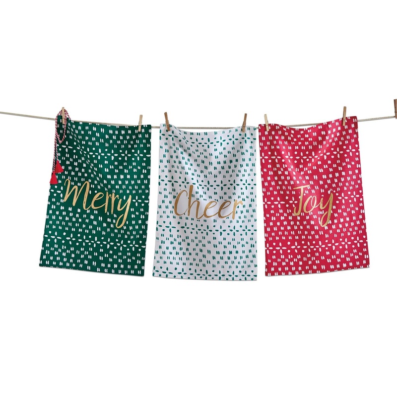 Joyful Dishtowel Set Of 3 Dish Cloth For Drying Dishes And Cooking