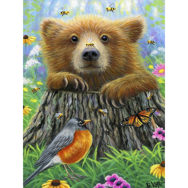 Sunsout Bee Happy 300 pc   Jigsaw Puzzle 52030