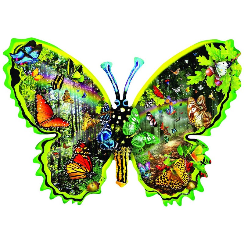 Sunsout Butterfly Migration 1000 pc Special Shape  Jigsaw Puzzle 97035