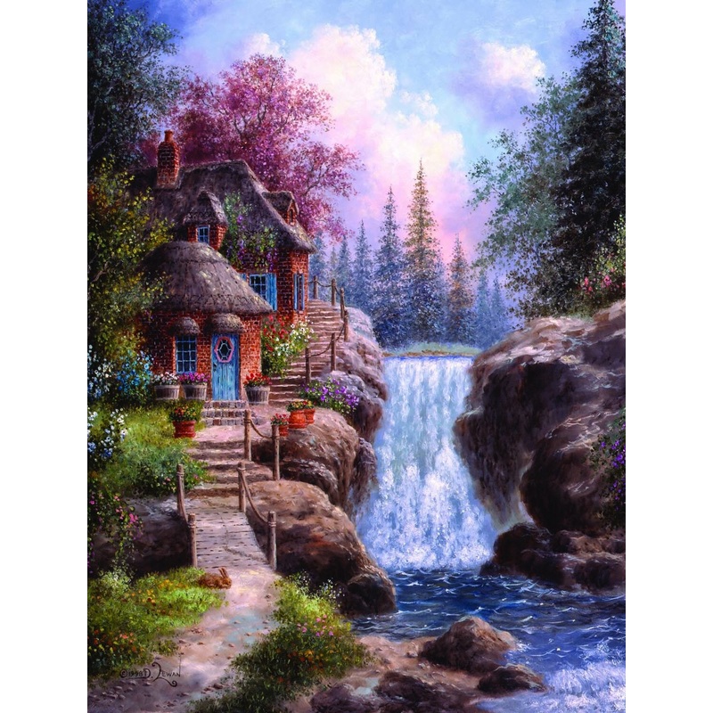 Sunsout Tranquility Falls 1000 pc   Jigsaw Puzzle 48371