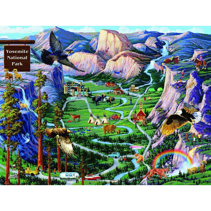 Sunsout Yosemite Adventures 500 pc   Jigsaw Puzzle 38890