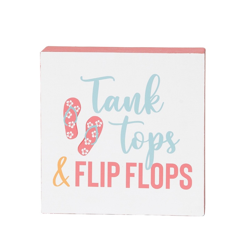 Tank Tops &Flip Flops Shelf Block