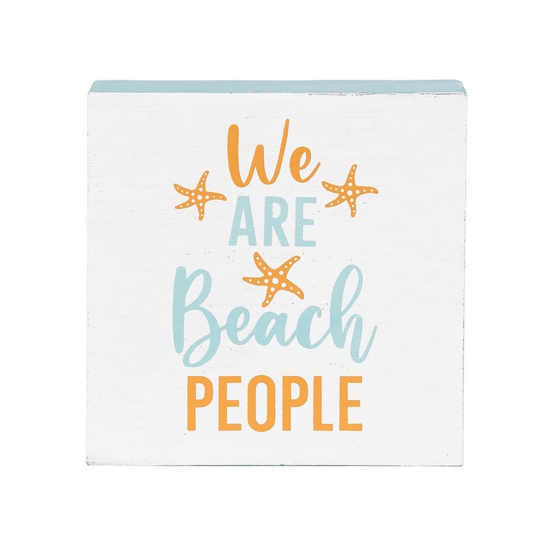 We Are Beach People Shelf Block