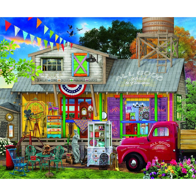 Sunsout All Good Antiques 1000 pc   Jigsaw Puzzle 31524