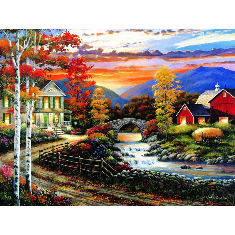 Sunsout Babbling Creek Road 300 pc   Jigsaw Puzzle 62155