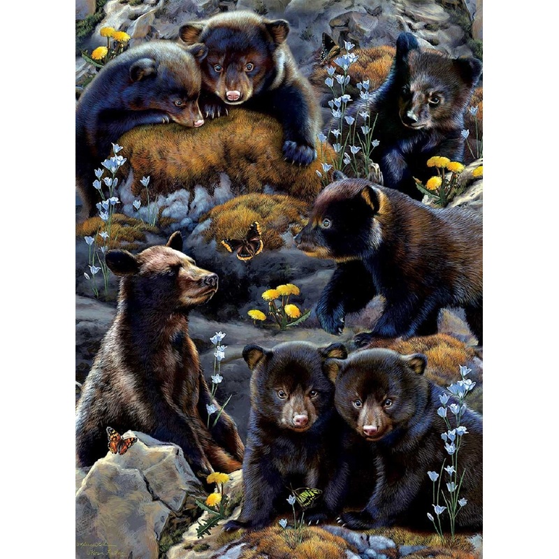 Sunsout Bear Cubs 500 pc Large Pieces  Jigsaw Puzzle 56452