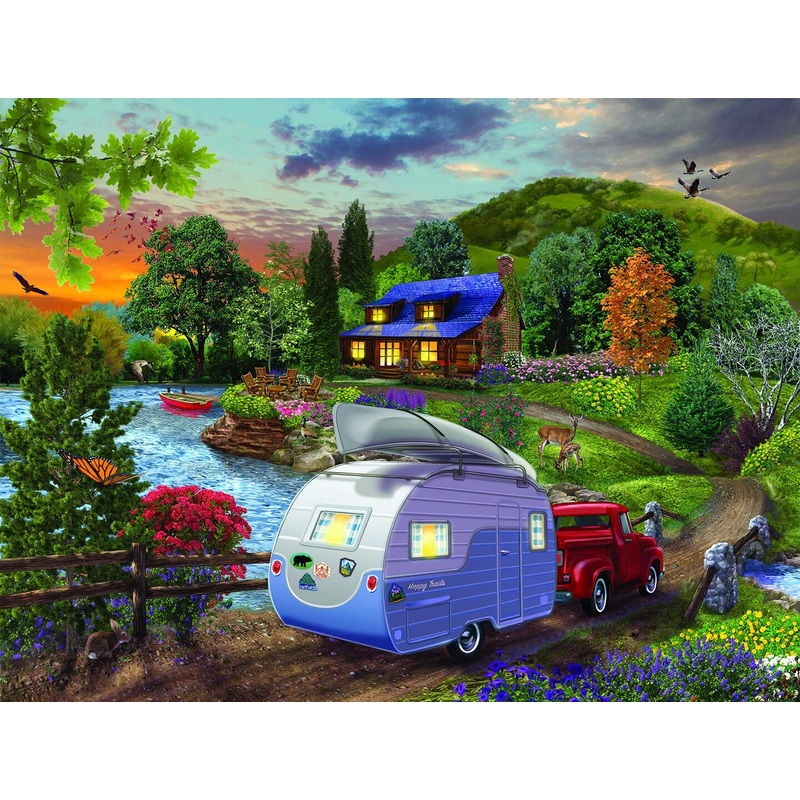 Sunsout Campers Coming Home 1000 pc   Jigsaw Puzzle 31517