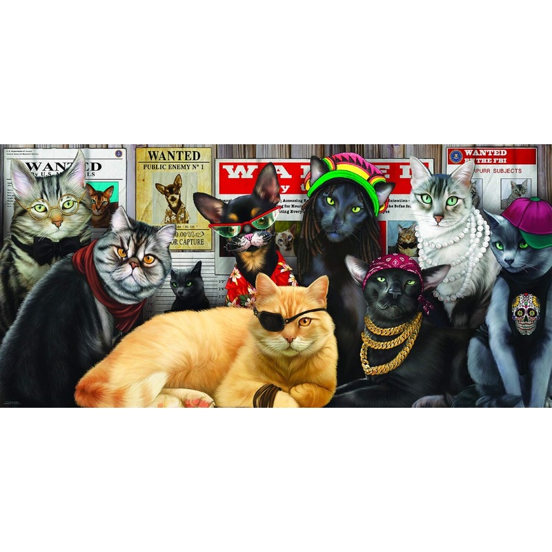 Sunsout Cat Lineup 1000 pc   Jigsaw Puzzle 49012