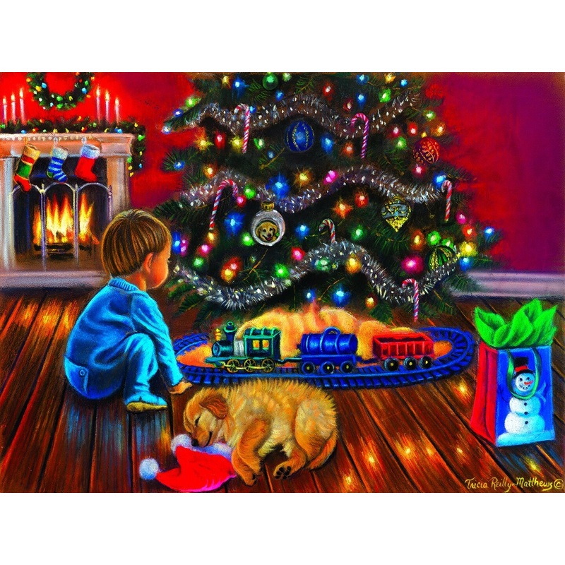 Sunsout Under the Tree 1000 pc  Christmas Jigsaw Puzzle 35897