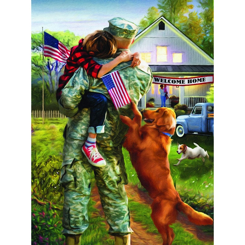 Sunsout A Warm Welcome Home 1000 pc   Jigsaw Puzzle 28988