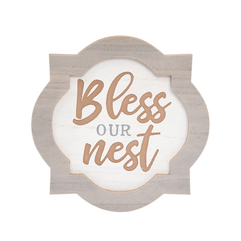 12″ x 12″ Bless This Nest Wall Plaque
