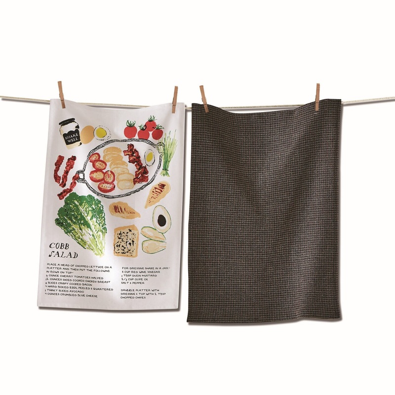 Cobb Salad Dishtowel Set/2