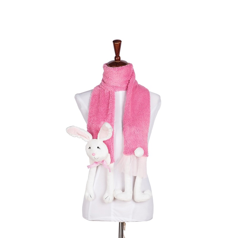 Easter Bunny Rabbit Pink Spring Scarf