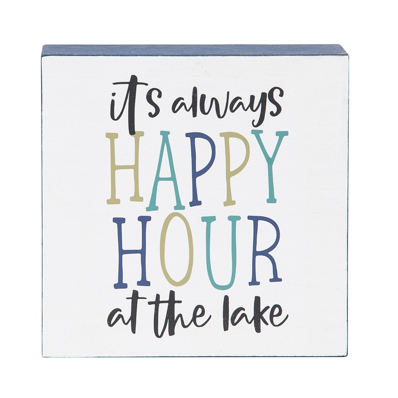Happy Hour At The Lake Shelf Block