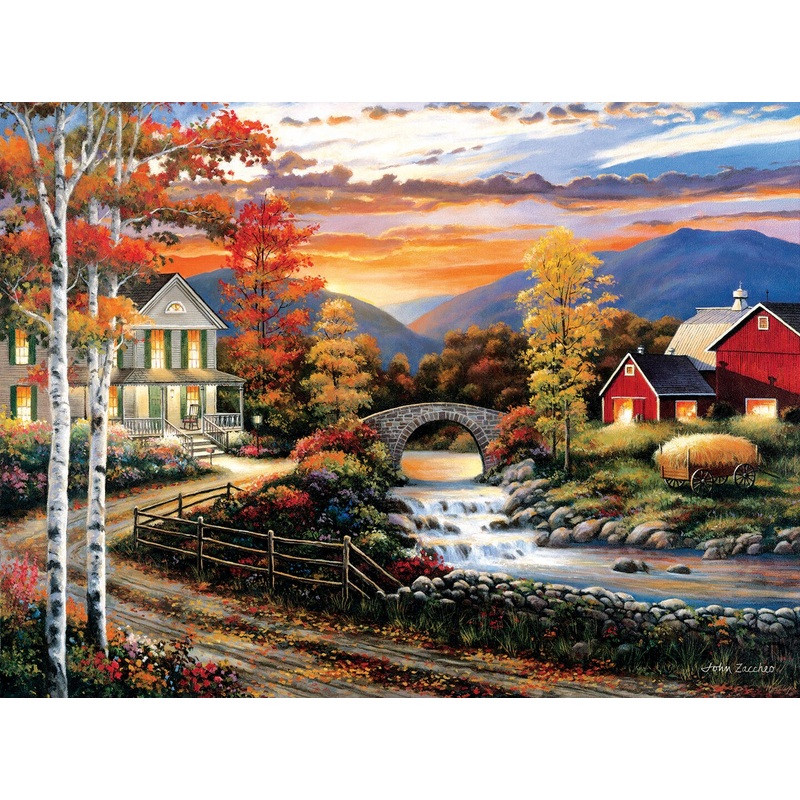 Sunsout Babbling Creek Road 1000 pc   Jigsaw Puzzle 62121