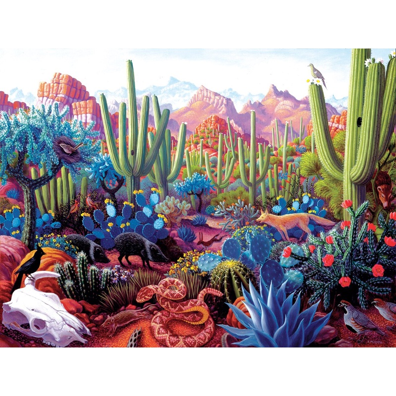 Sunsout Cactusland 1000 pc   Jigsaw Puzzle 69936