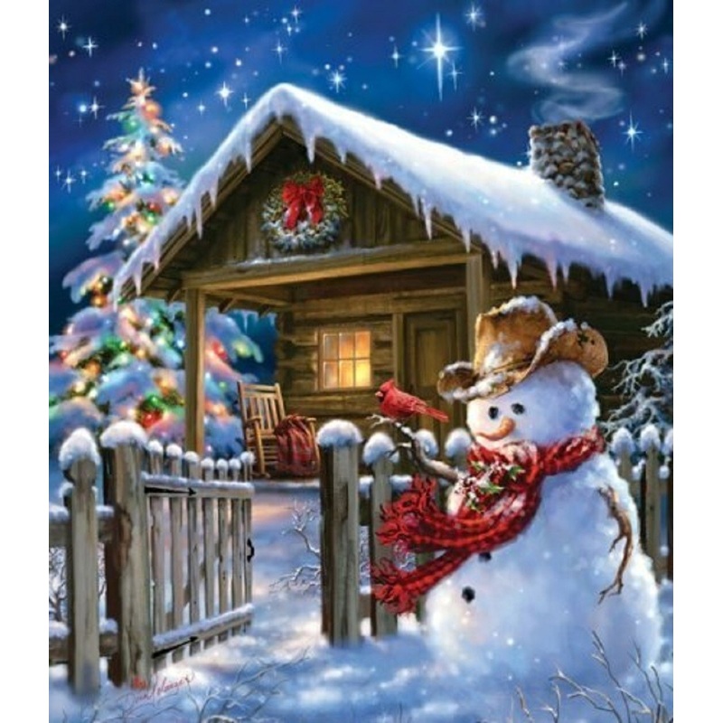 Sunsout Christmas Cheer 550 pc  Christmas Jigsaw Puzzle 57148