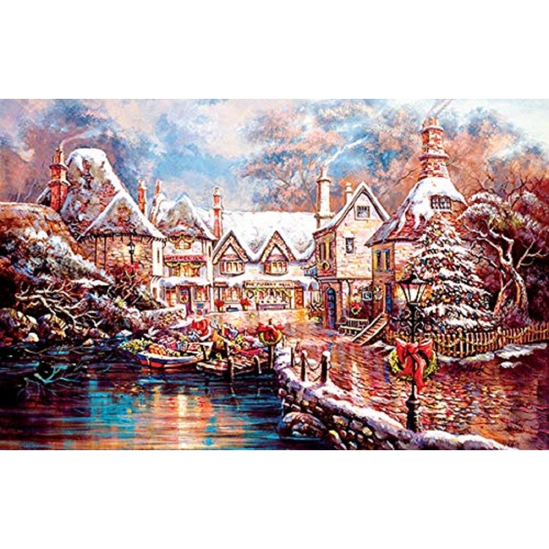 Sunsout Christmas Cove 1000 pc  Christmas Jigsaw Puzzle 17735