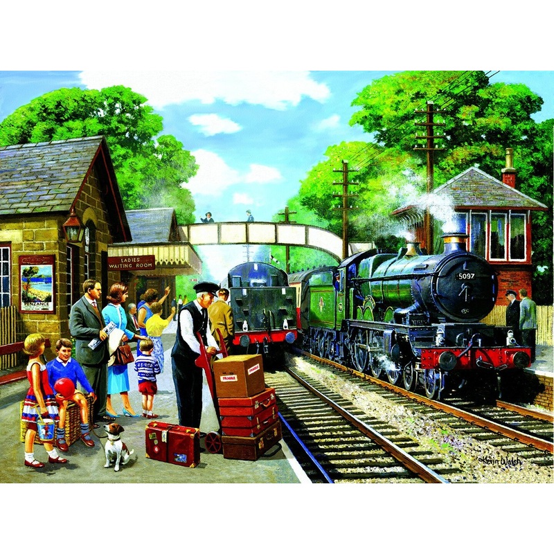 Sunsout The Train to the Coast 1000 pc   Jigsaw Puzzle 13730